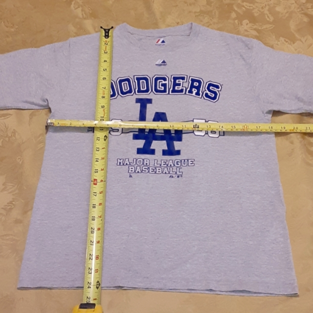 LOS ÁNGELES DODGERS BASEBALL TEAM BEAUTIFUL TOP Size L WOMEN Color Blue and Grey